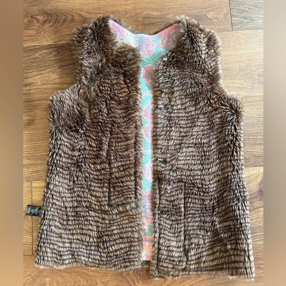 Custo Barcelona Reversible Faux Fur Vest
